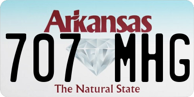 AR license plate 707MHG