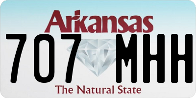 AR license plate 707MHH