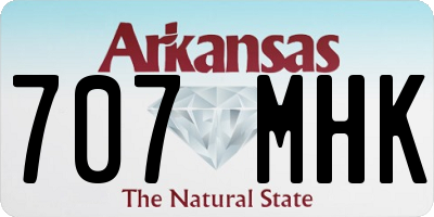AR license plate 707MHK