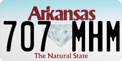 AR license plate 707MHM