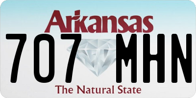 AR license plate 707MHN
