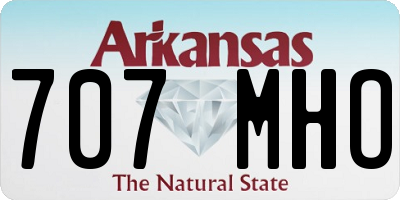 AR license plate 707MHO