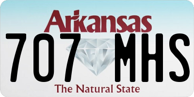 AR license plate 707MHS