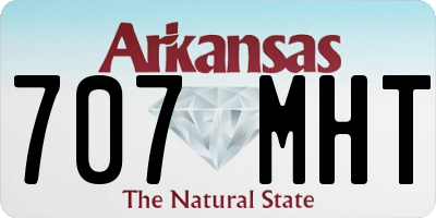 AR license plate 707MHT