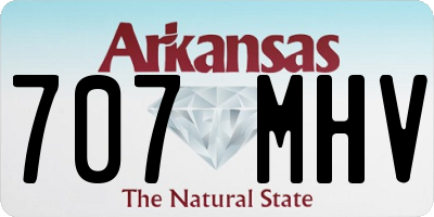 AR license plate 707MHV