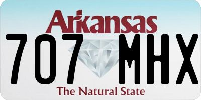 AR license plate 707MHX