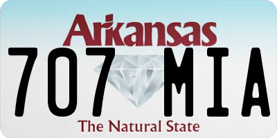AR license plate 707MIA