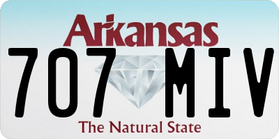 AR license plate 707MIV