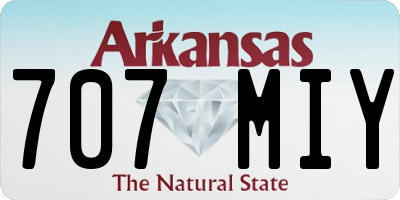 AR license plate 707MIY