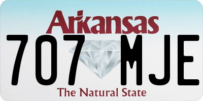 AR license plate 707MJE