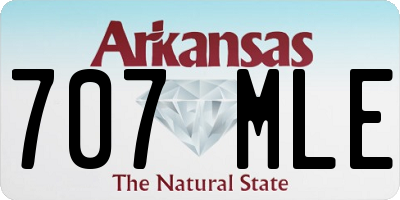 AR license plate 707MLE