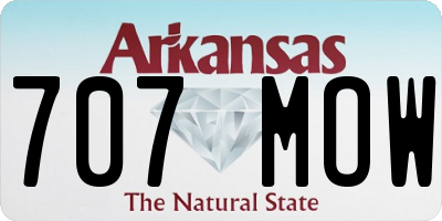 AR license plate 707MOW