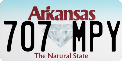 AR license plate 707MPY