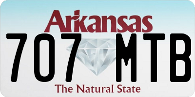 AR license plate 707MTB