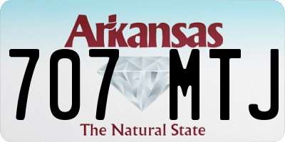 AR license plate 707MTJ