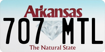 AR license plate 707MTL