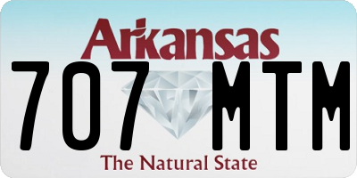 AR license plate 707MTM