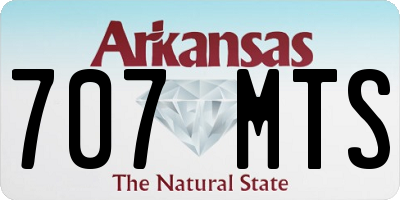 AR license plate 707MTS