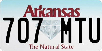 AR license plate 707MTU