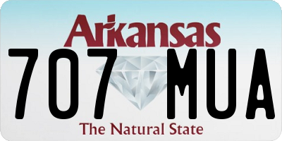 AR license plate 707MUA