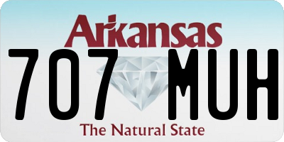 AR license plate 707MUH