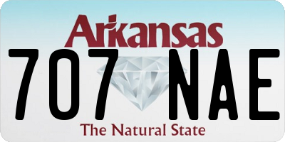 AR license plate 707NAE
