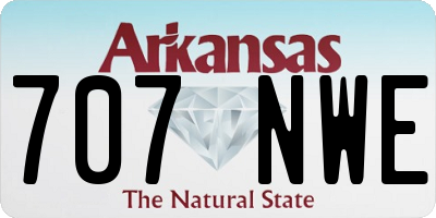 AR license plate 707NWE