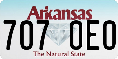 AR license plate 707OEO