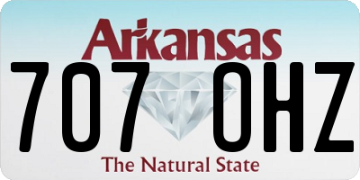 AR license plate 707OHZ