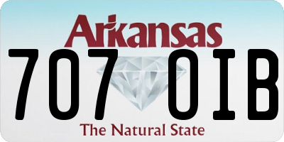 AR license plate 707OIB