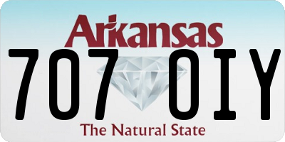 AR license plate 707OIY