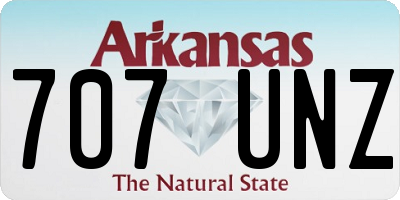 AR license plate 707UNZ