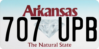 AR license plate 707UPB