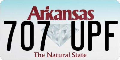 AR license plate 707UPF