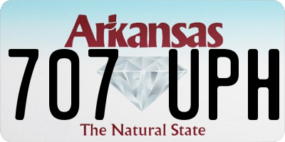 AR license plate 707UPH