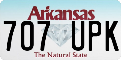AR license plate 707UPK