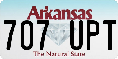 AR license plate 707UPT