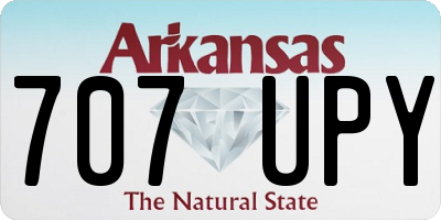 AR license plate 707UPY