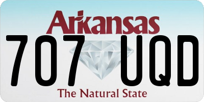 AR license plate 707UQD