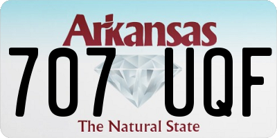 AR license plate 707UQF