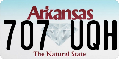 AR license plate 707UQH