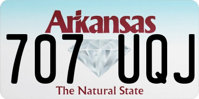 AR license plate 707UQJ