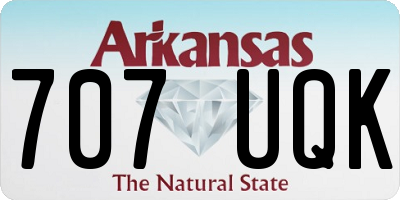 AR license plate 707UQK