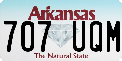 AR license plate 707UQM