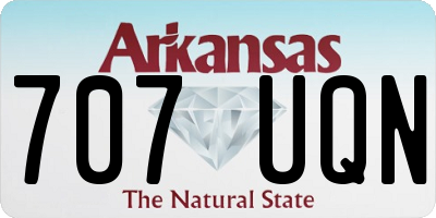 AR license plate 707UQN