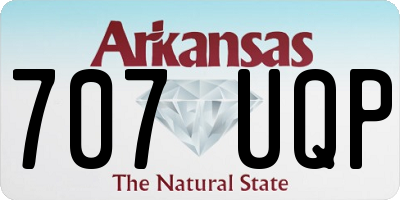 AR license plate 707UQP