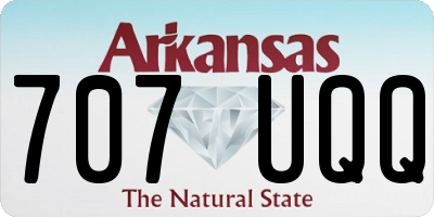 AR license plate 707UQQ