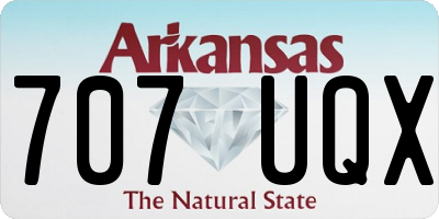 AR license plate 707UQX