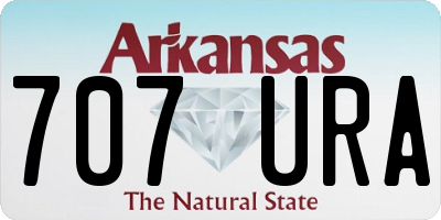 AR license plate 707URA
