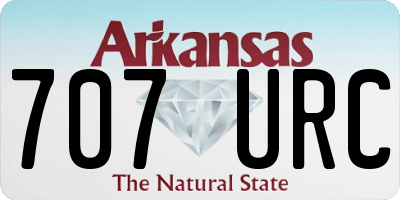 AR license plate 707URC